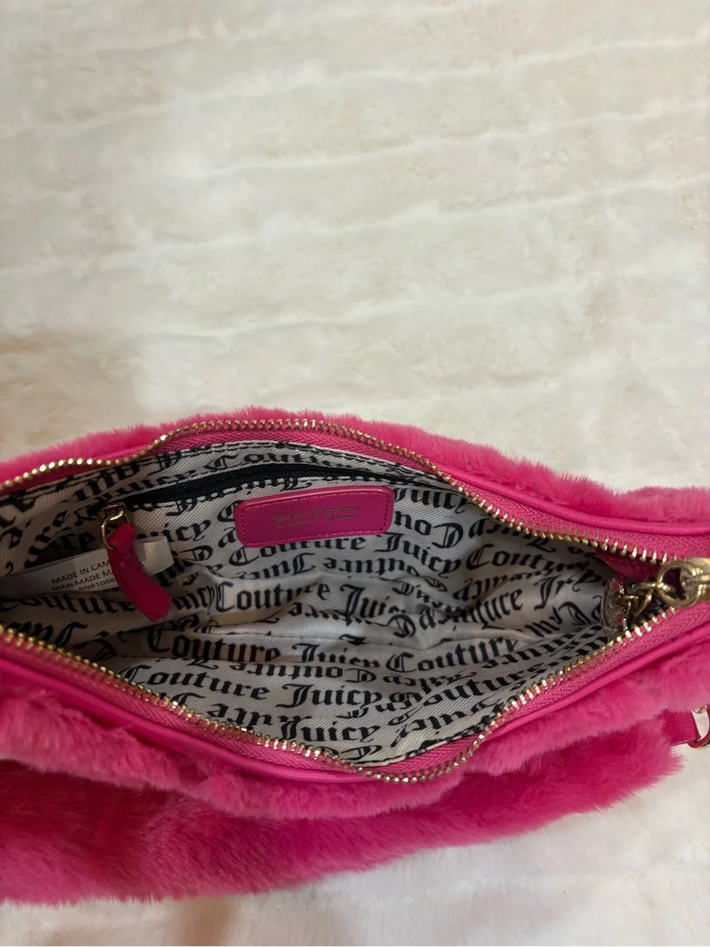 Juicy Couture plush faux